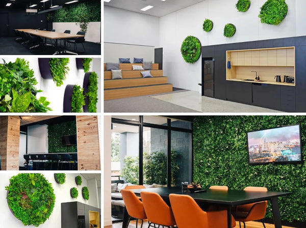 Commercial Spaces Transformed With Artificial Green Walls