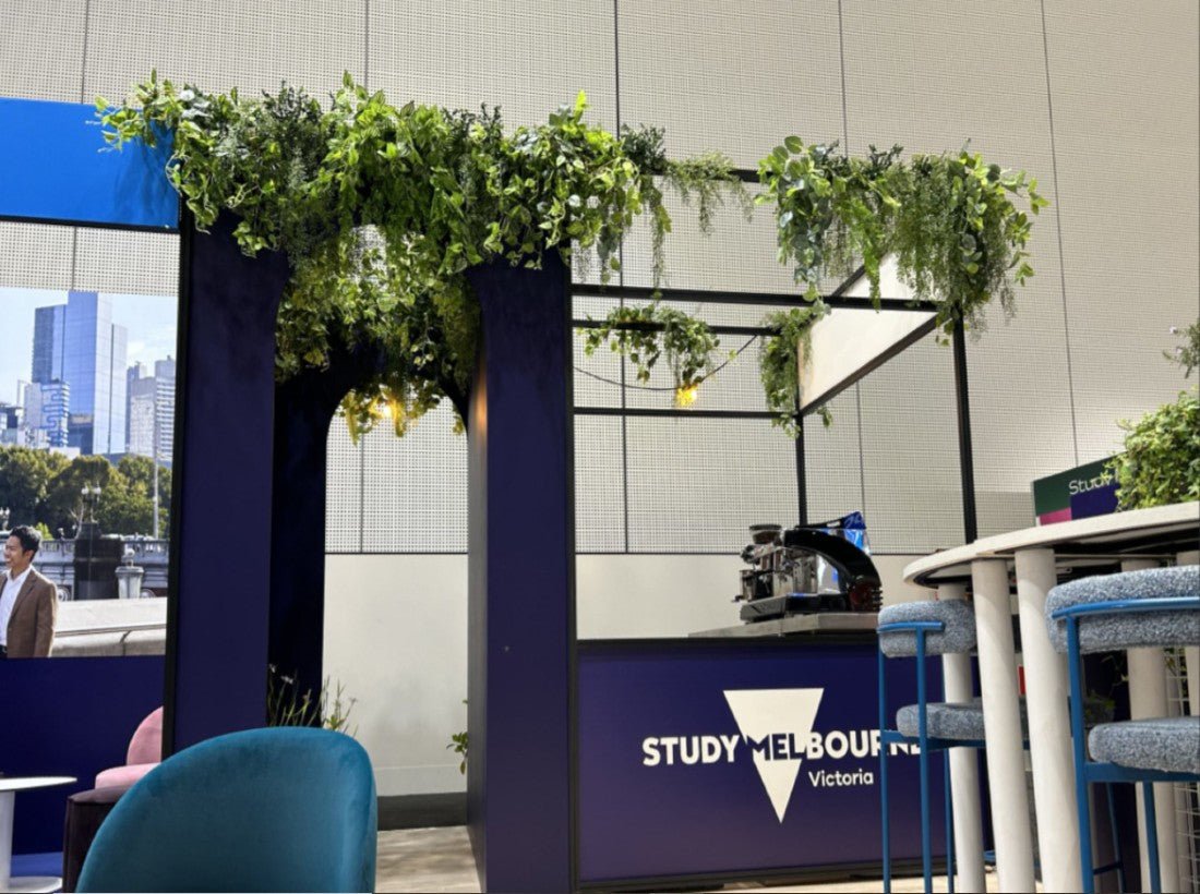 Event decoration with silk plants