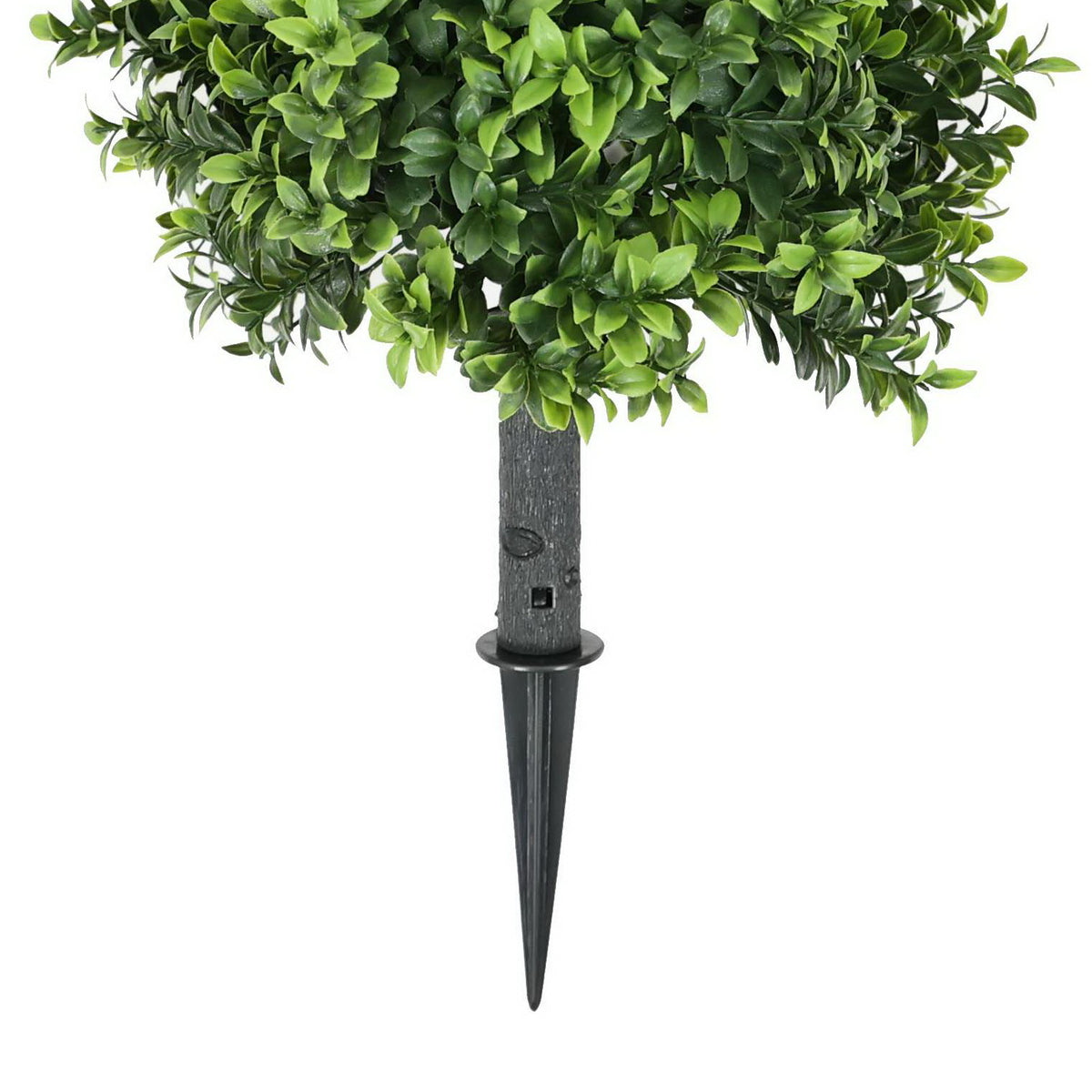 Boxwood Topiary Shrub with Ground Spike 14in – UV Resistant (Designer Plants USA) — view 4 of 4