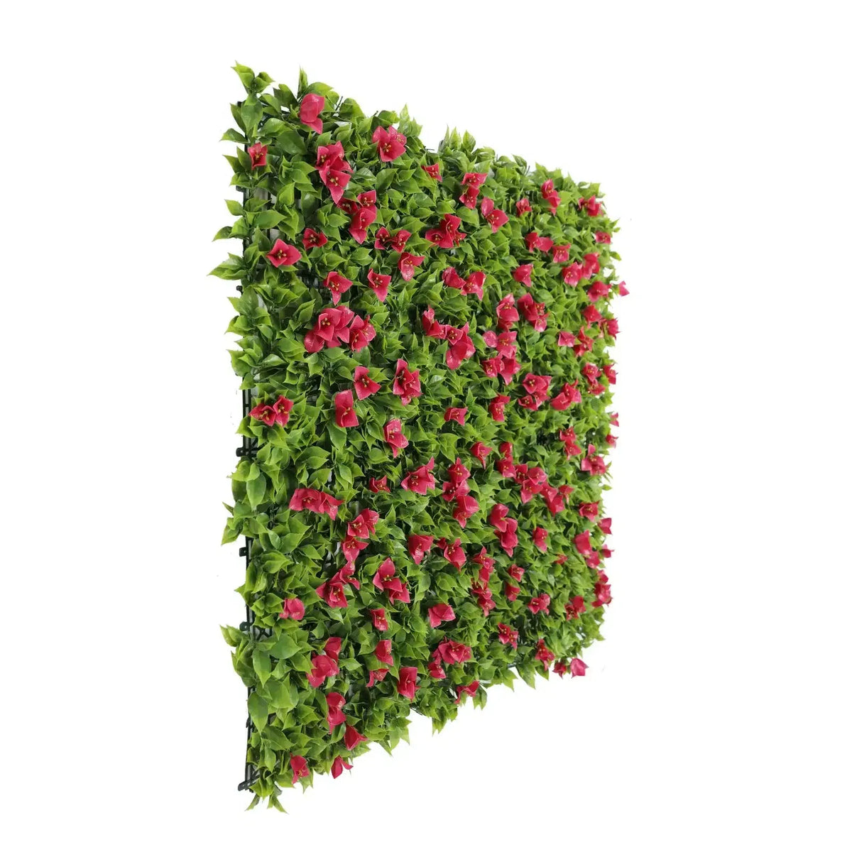 Flowering Pink Artificial Vertical Garden Green Wall Panel 40×40in 11 SQ FT – UV Resistant – Commercial Grade, Budget Living…
