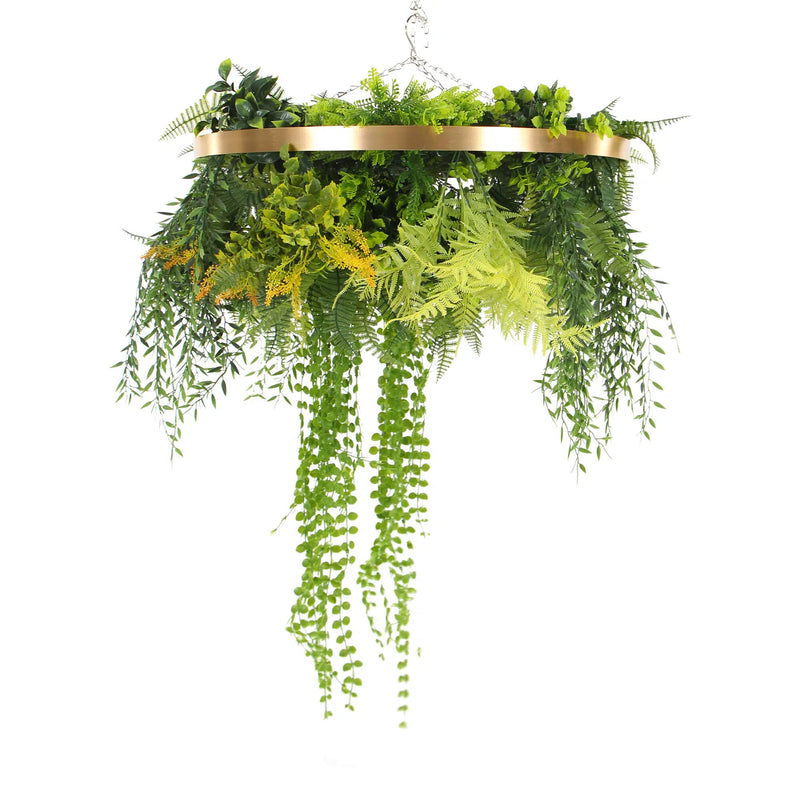 Imitation Premium Gold Artificial Hanging Green Wall Disc 40cm (Limited Edition)