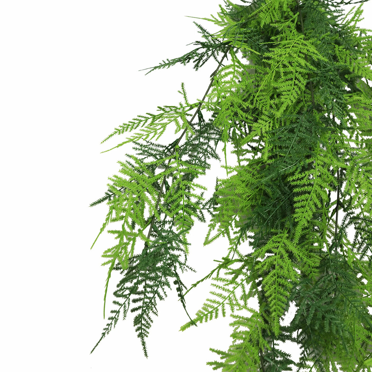 Artificial Hanging Plants & Bushes: Lace Fern Garland Artificial Hanging Bush 5.9×30in – NFPA701 Fire Rated – UV Resistant…
