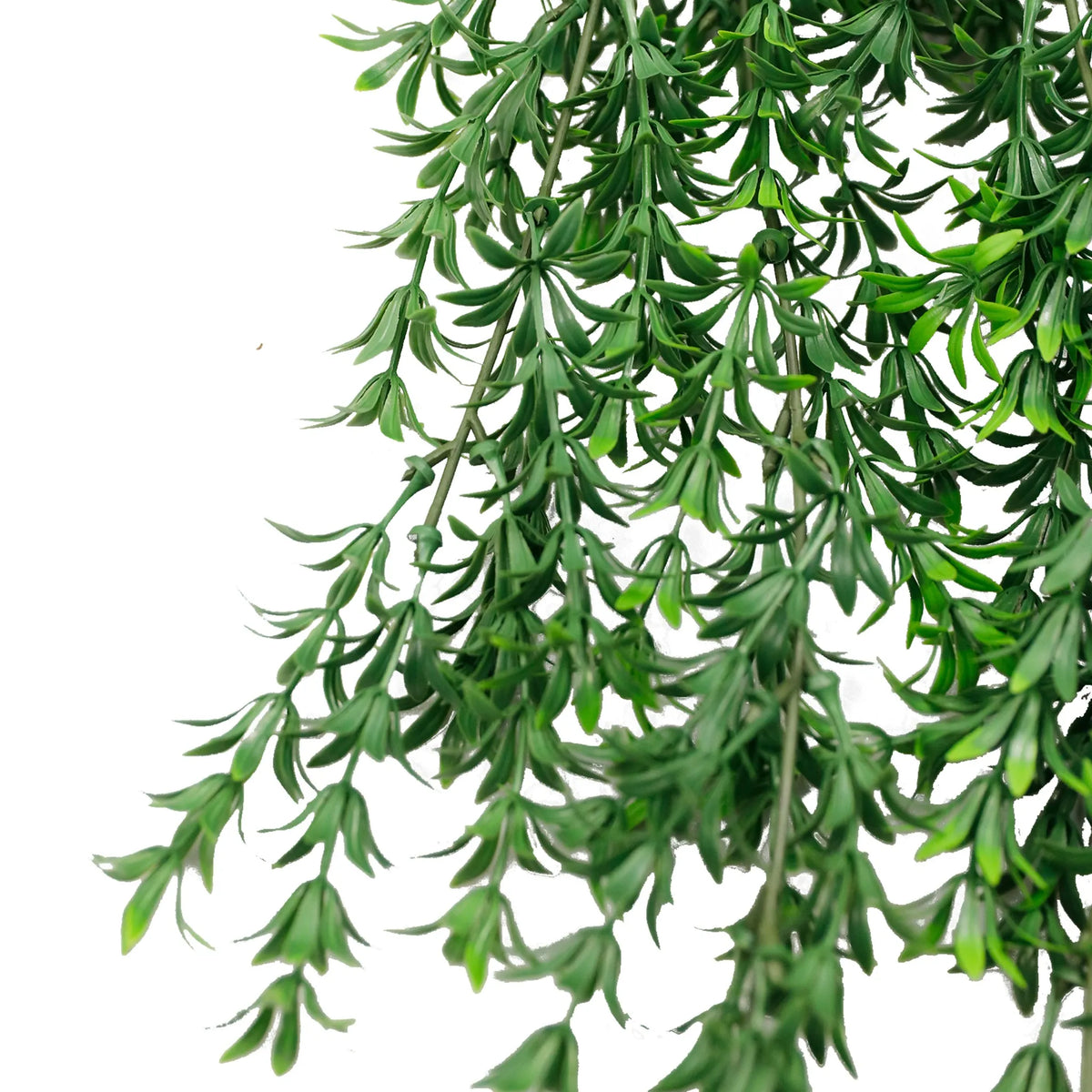 Artificial Hanging Plants & Bushes: Willow Leaf Garland Artificial Hanging Bush 7.1×30in – NFPA701 Fire Rated – UV Resistant…
