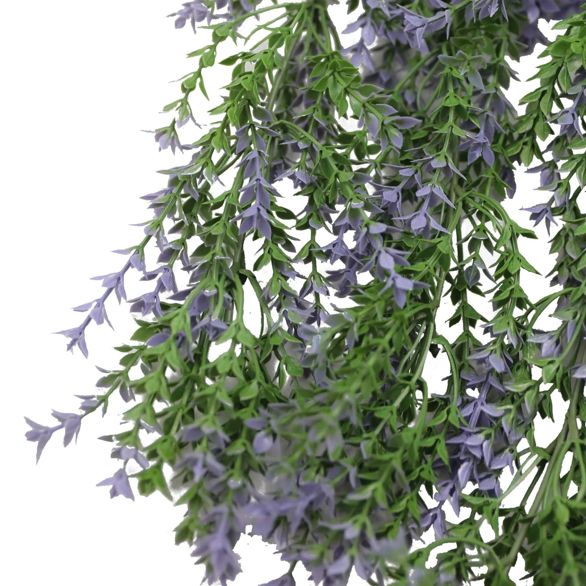 Purple and Green Willow Leaf Garland Artificial Hanging Bush 7.8×30in – NFPA701 Fire Rated – UV Resistant — view 8 of 8
