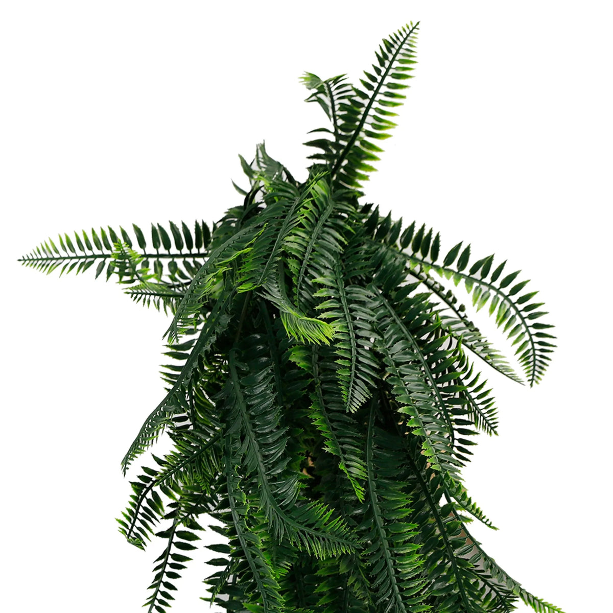 Dense Boston Fern Garland Artificial Hanging Bush 10.6×33in – NFPA701 Fire Rated – UV Resistant, Fire Resistant Artificial…