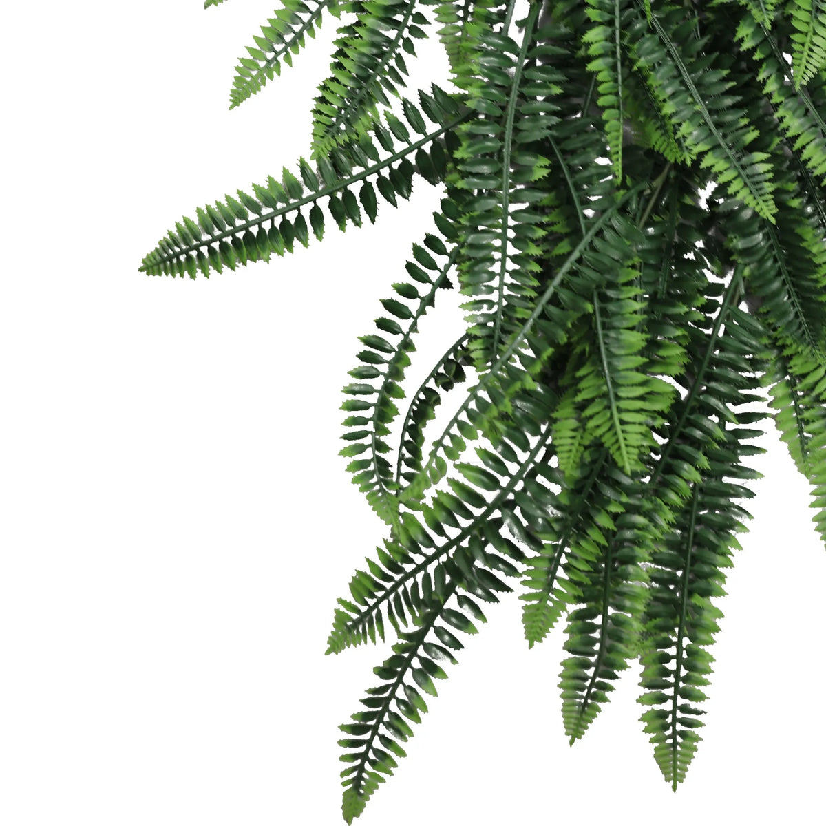 Dense Boston Fern Garland Artificial Hanging Bush 10.6×33in – NFPA701 Fire Rated – UV Resistant — Fire Resistant, UV…