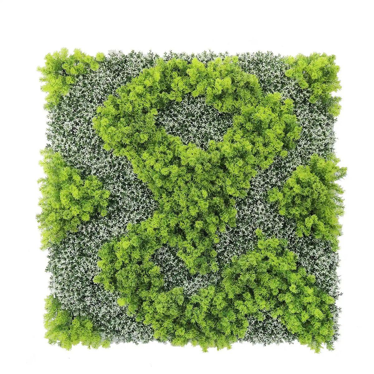 Natural Green and White Moss Artificial Vertical Garden Green Wall Panel 40×40in – UV Resistant – Commercial Grade by…