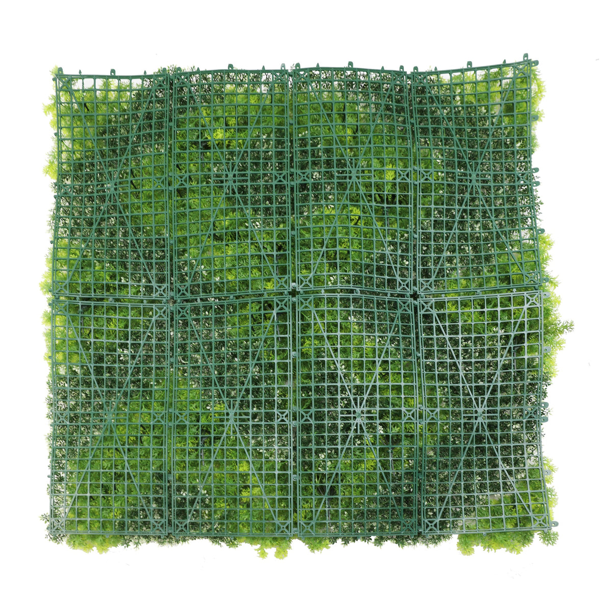Natural Green and White Moss Artificial Vertical Garden Green Wall Panel 40×40in – UV Resistant – Commercial Grade…