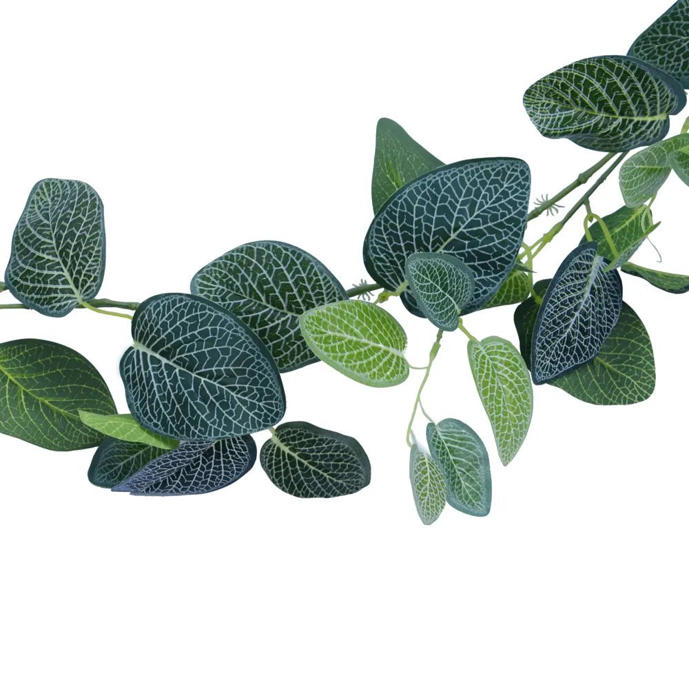 Veined Ivy Garland Artificial Hanging Plant Set of 10 74.8in