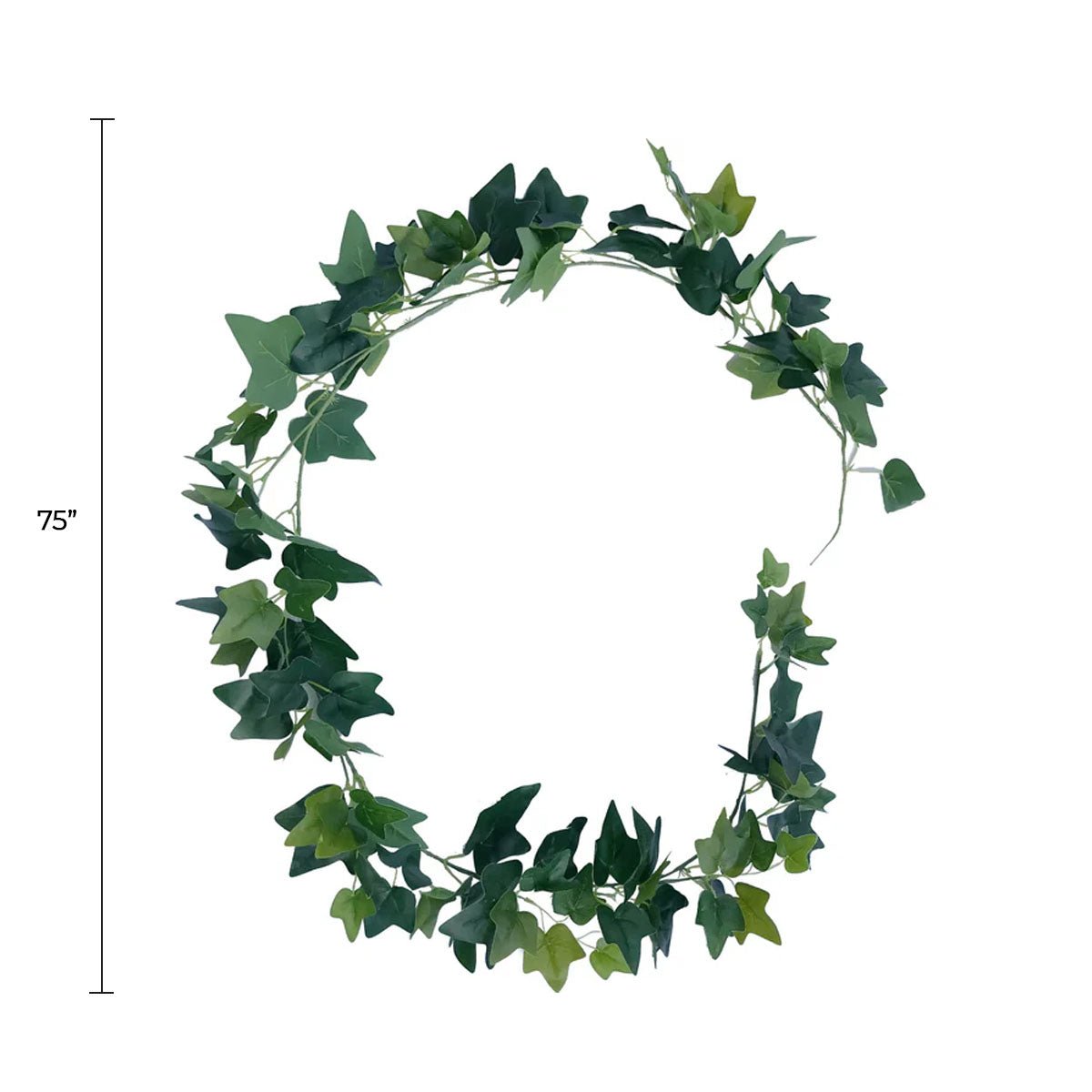 Lifelike Ivy Garland Artificial Hanging Plant 20 Pieces 75in — Artificial Hanging Plants & Bushes from Designer Plants USA