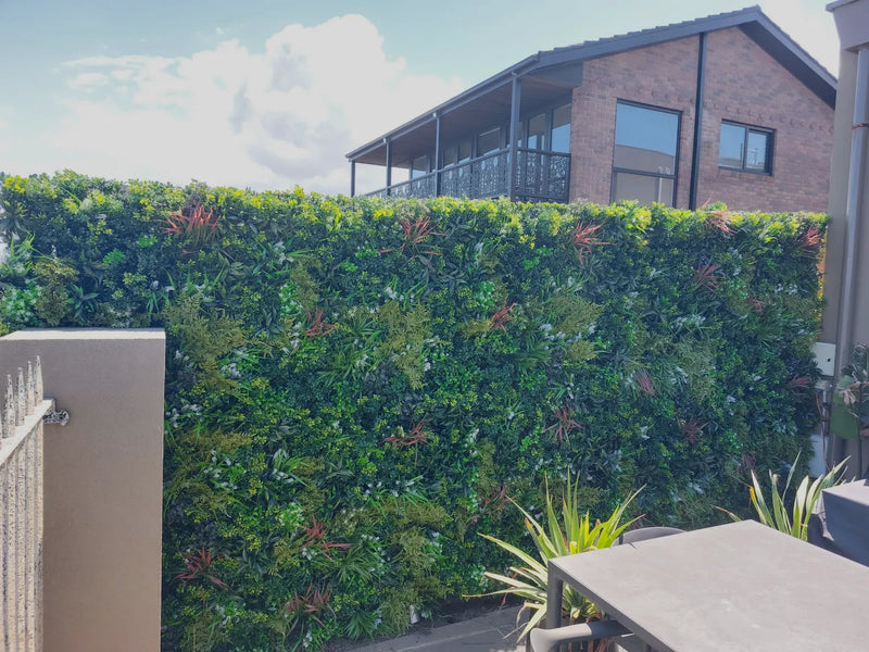 Luxury Plant Wall Panel on a Railing Fence for Privacy Screening