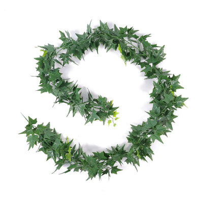 Lifelike Ivy Garland Artificial Hanging Plant 63in – UV Resistant (Interconnectable)