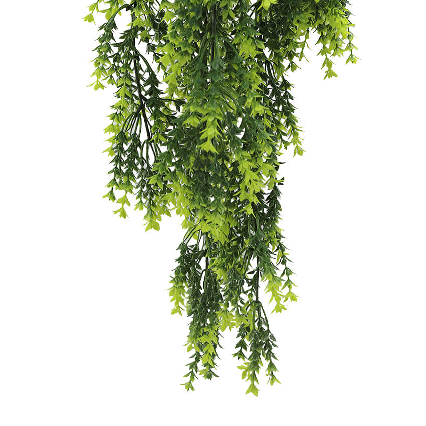 Vivid Green Dense Fern Artificial Hanging Plant 30in – UV Resistant (Designer Plants USA) — view 4 of 8