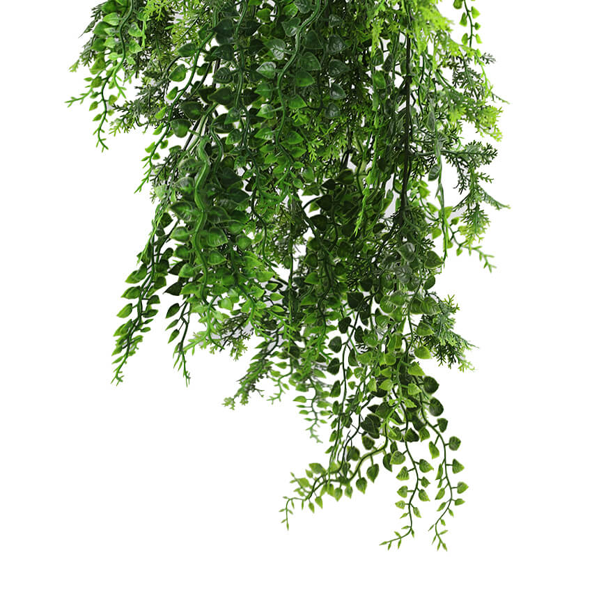 Dense Tropical Fern Artificial Hanging Plant 30in – UV Resistant (Designer Plants USA) — view 4 of 8