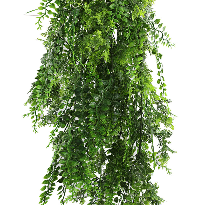 Dense Tropical Fern Artificial Hanging Plant 30in – UV Resistant — featuring UV Resistant