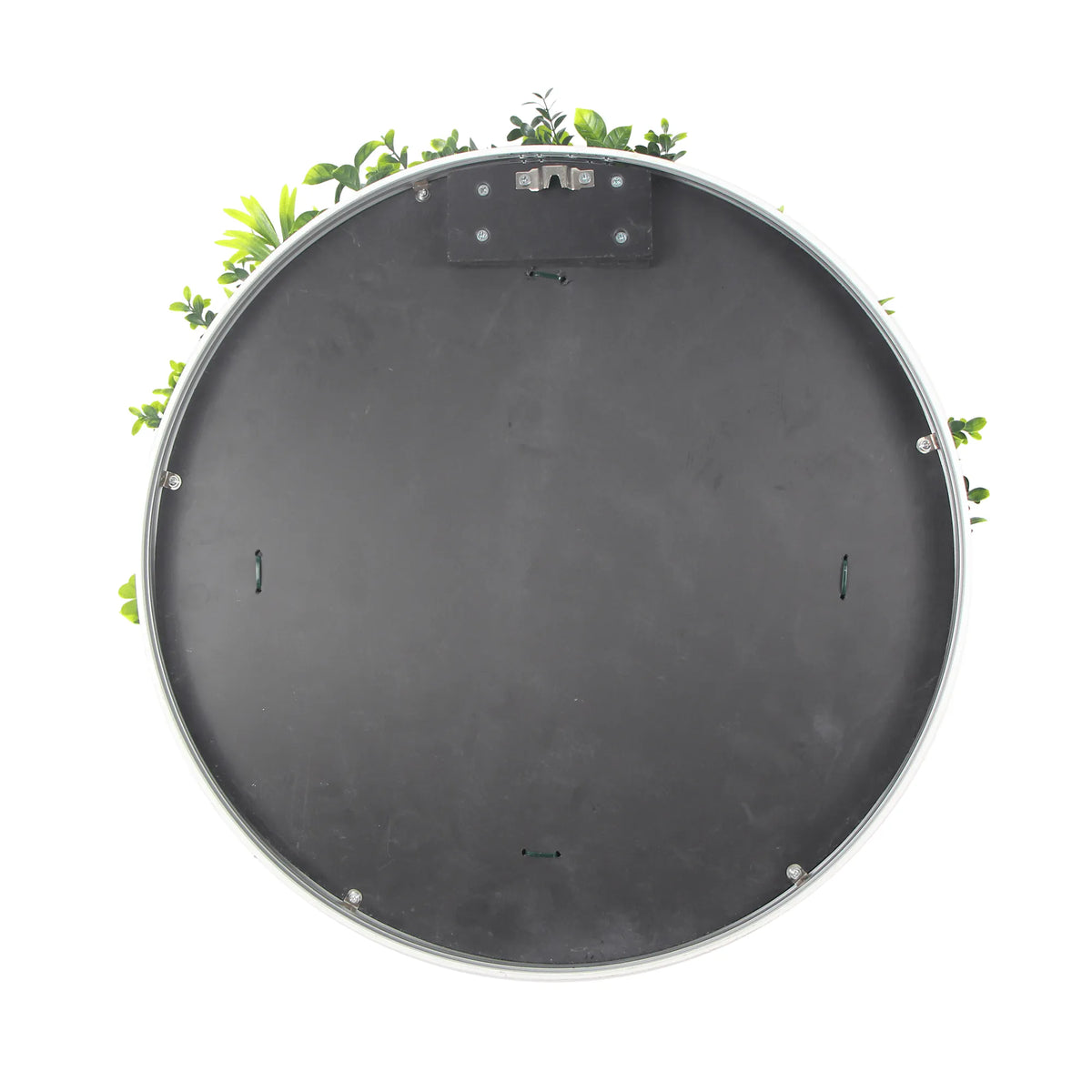 Artificial Green Wall Disc 30in – White Frame – UV Resistant – Commercial Grade by Designer Plants USA — view 7 of 10
