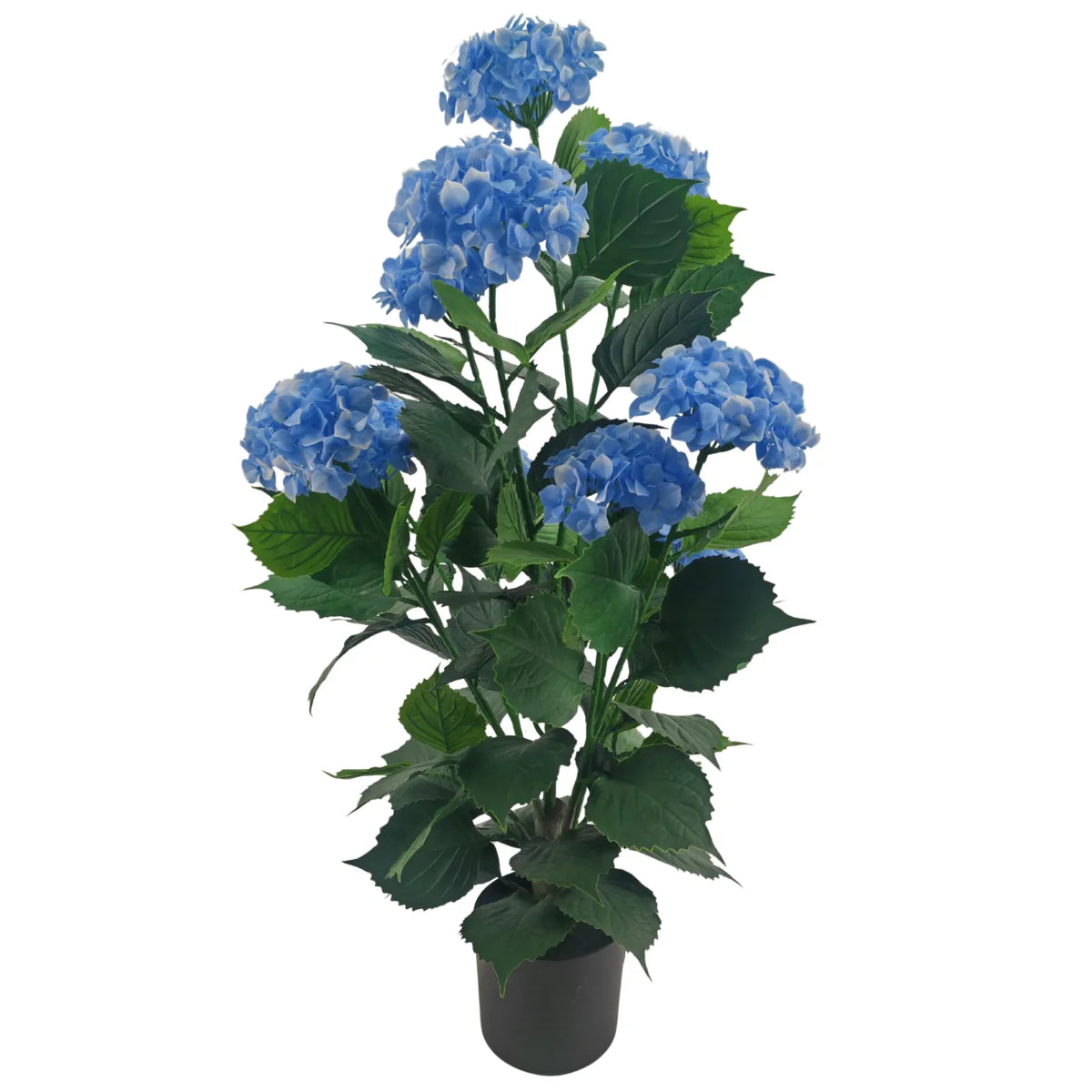 Natural Sky-Blue Hydrangea Artificial Tree 35.4in – UV Resistant