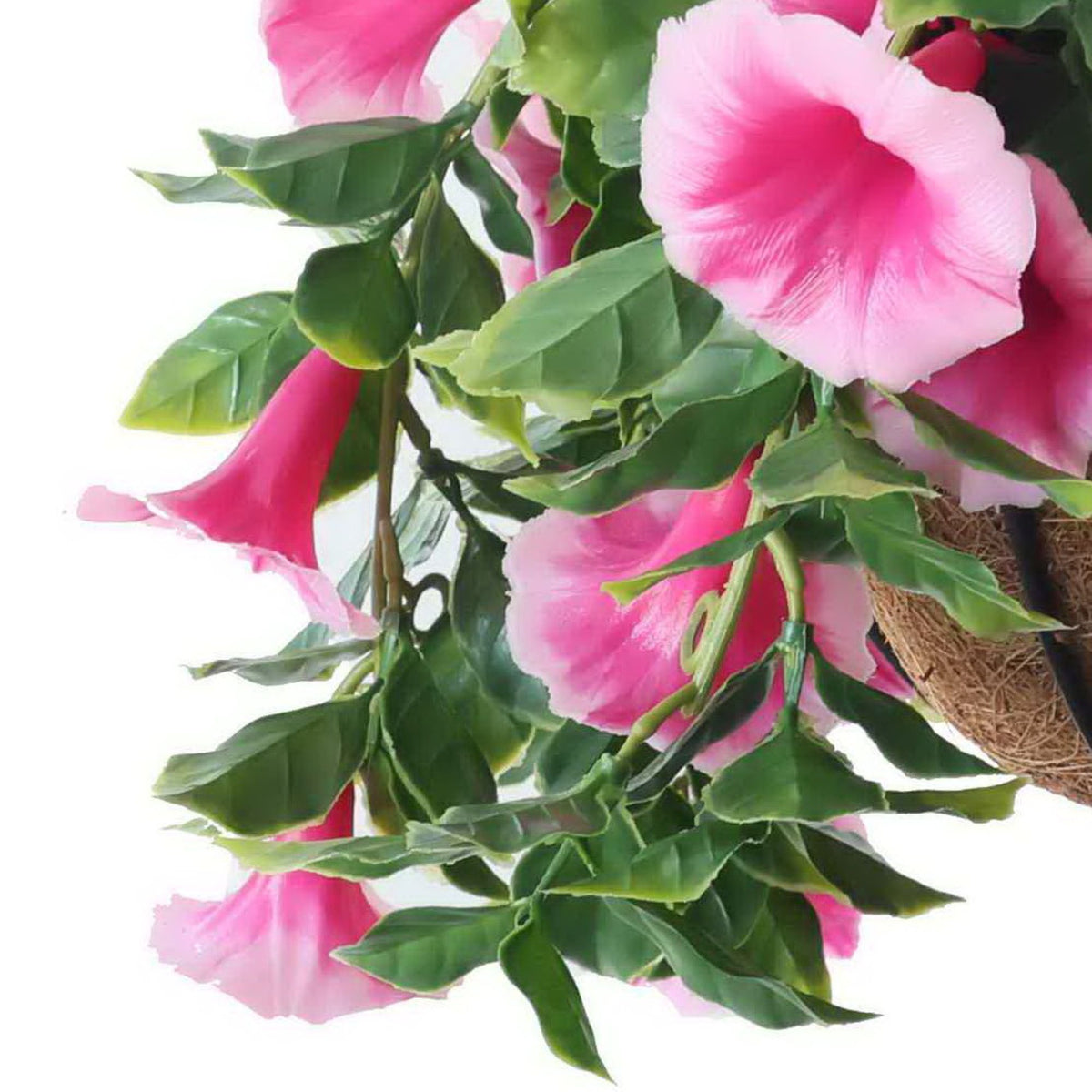 Artificial Hanging Basket – Petunia Flowering – UV Resistant, Non Fire Resistant Artificial Hanging Plants & Bushes