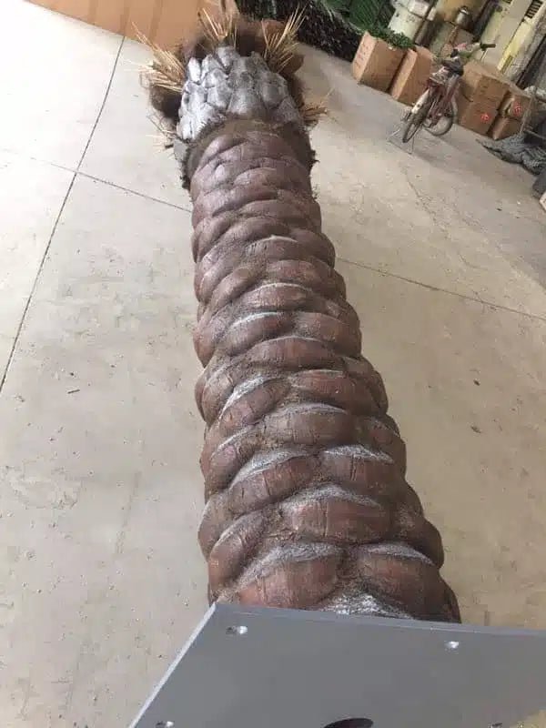 Tall Artificial Palm Tree Florida Palm or Middle Eastern Palm Tree with Metal Plate