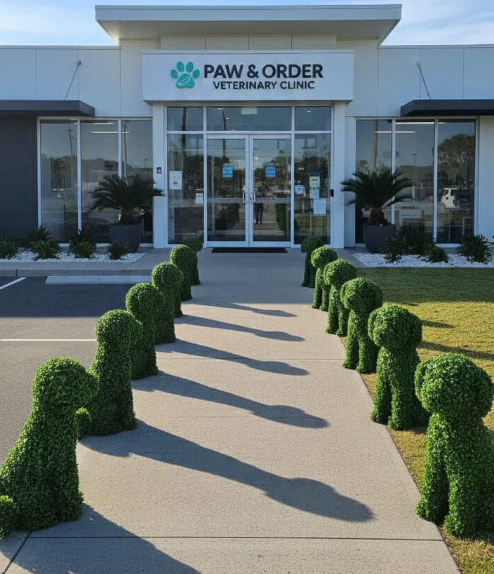 Topiary Boxwood Dog (Medium) - Indoor and Outdoor Suitable