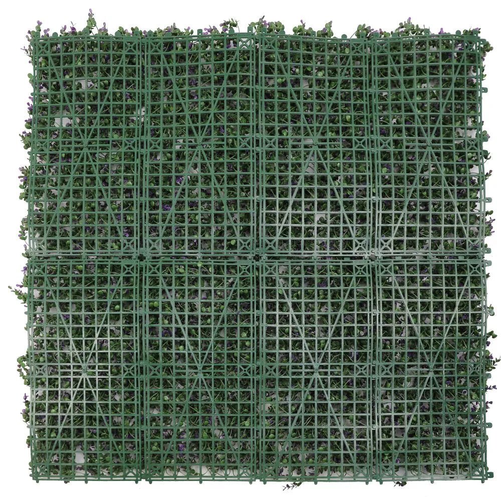 Purple Lavender Foliage Artificial Vertical Garden Green Wall Panel 40×40in 11 SQ FT – UV Resistant – Commercial Grade…
