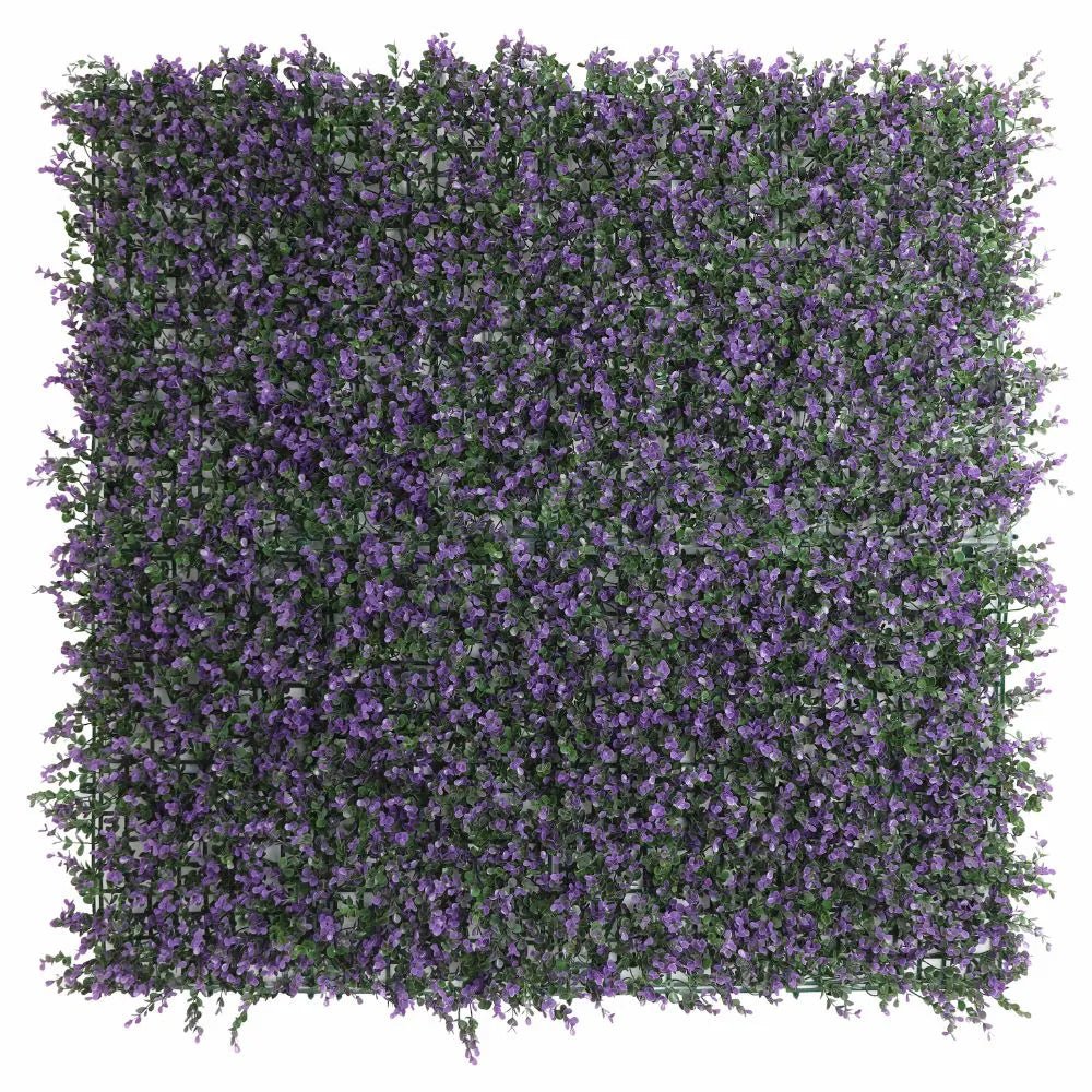 Purple Lavender Foliage Artificial Vertical Garden Green Wall Panel 40×40in 11 SQ FT – UV Resistant – Commercial Grade by…