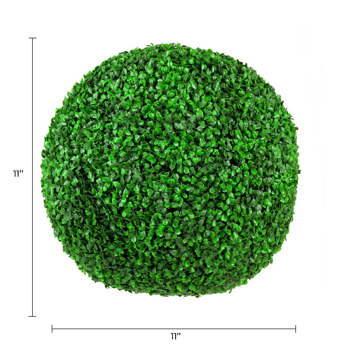 Boxwood Artificial Topiary Ball Set of 2 11in – UV Resistant — Artificial Topiary & Balls from Designer Plants USA
