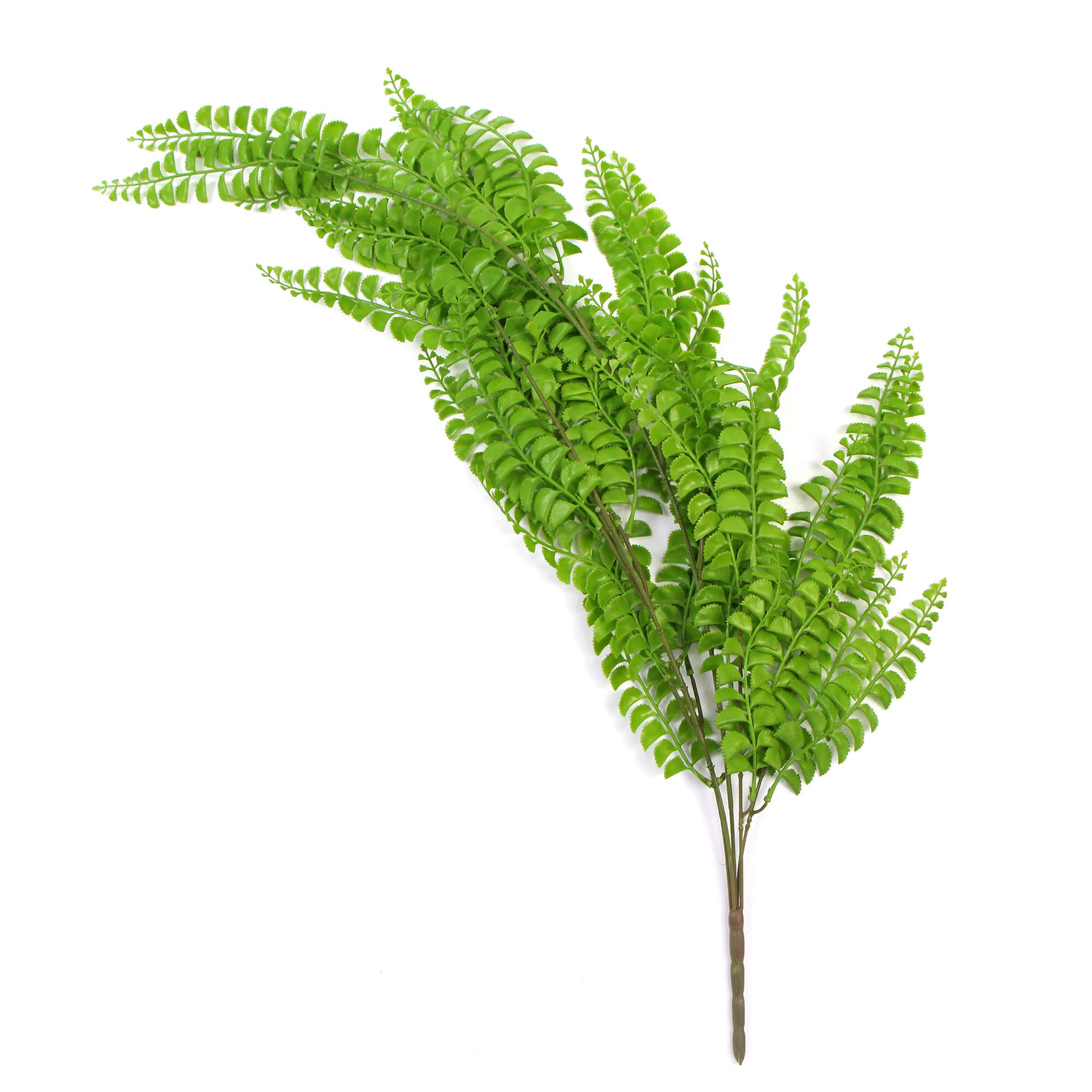 plastic fern plants Designer Plants USA Artificial Dark Green Hanging Button Fern Plant 31" UV Resistant