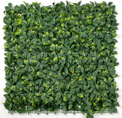 Jardín Vertical Artificial de Laurel Panel de Pared Verde 100x100cm 1m² – Resistente a los Rayos UV – Grado Comercial