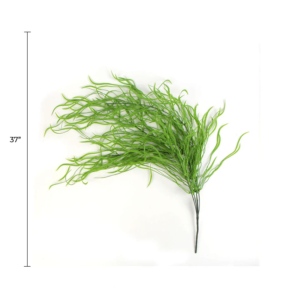 Arbusto largo artificial de hierba de sauce llorón de 37" resistente a los rayos UV