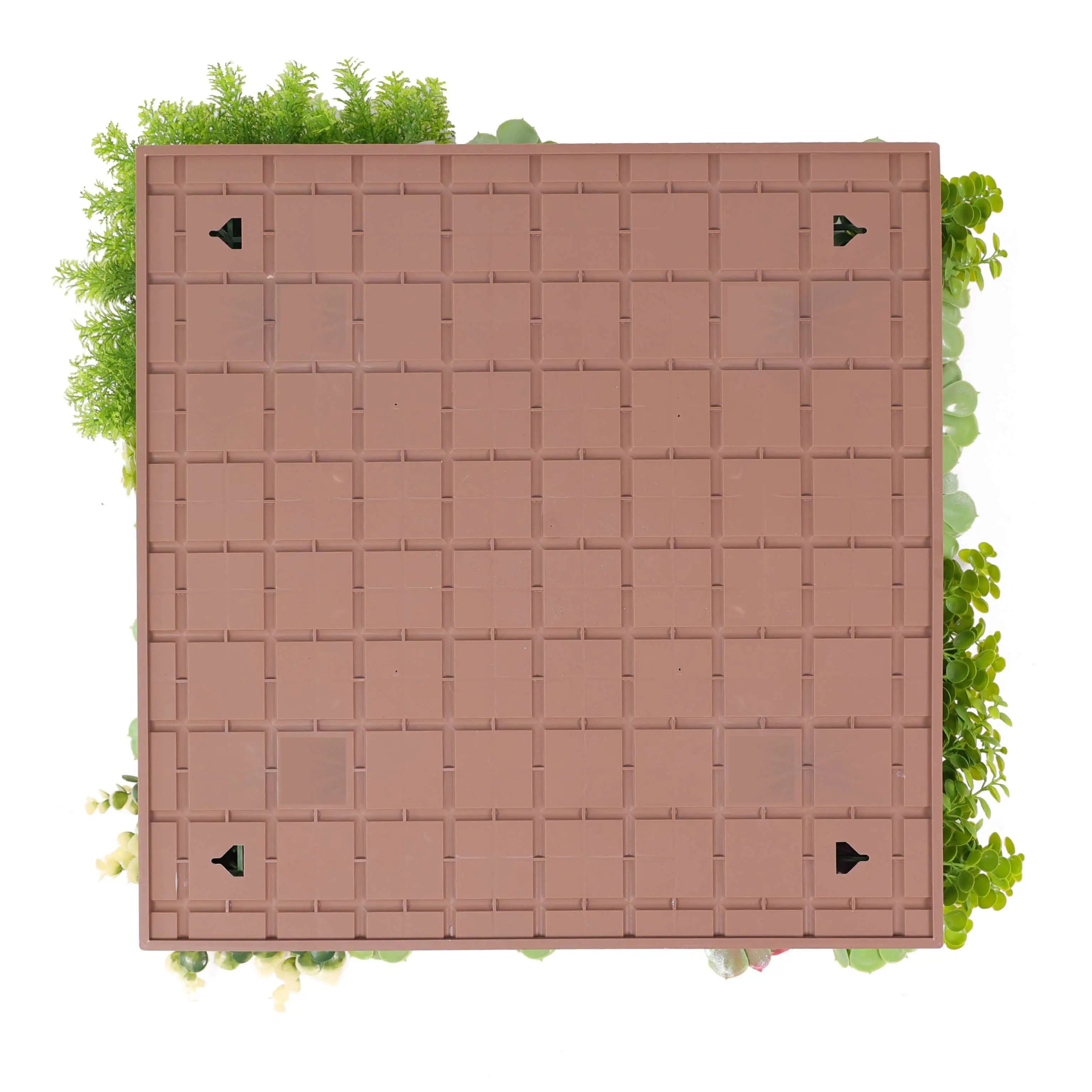 Artificial Moss and Succulent Hanging Wall Art Frame 20in – UV Resistant