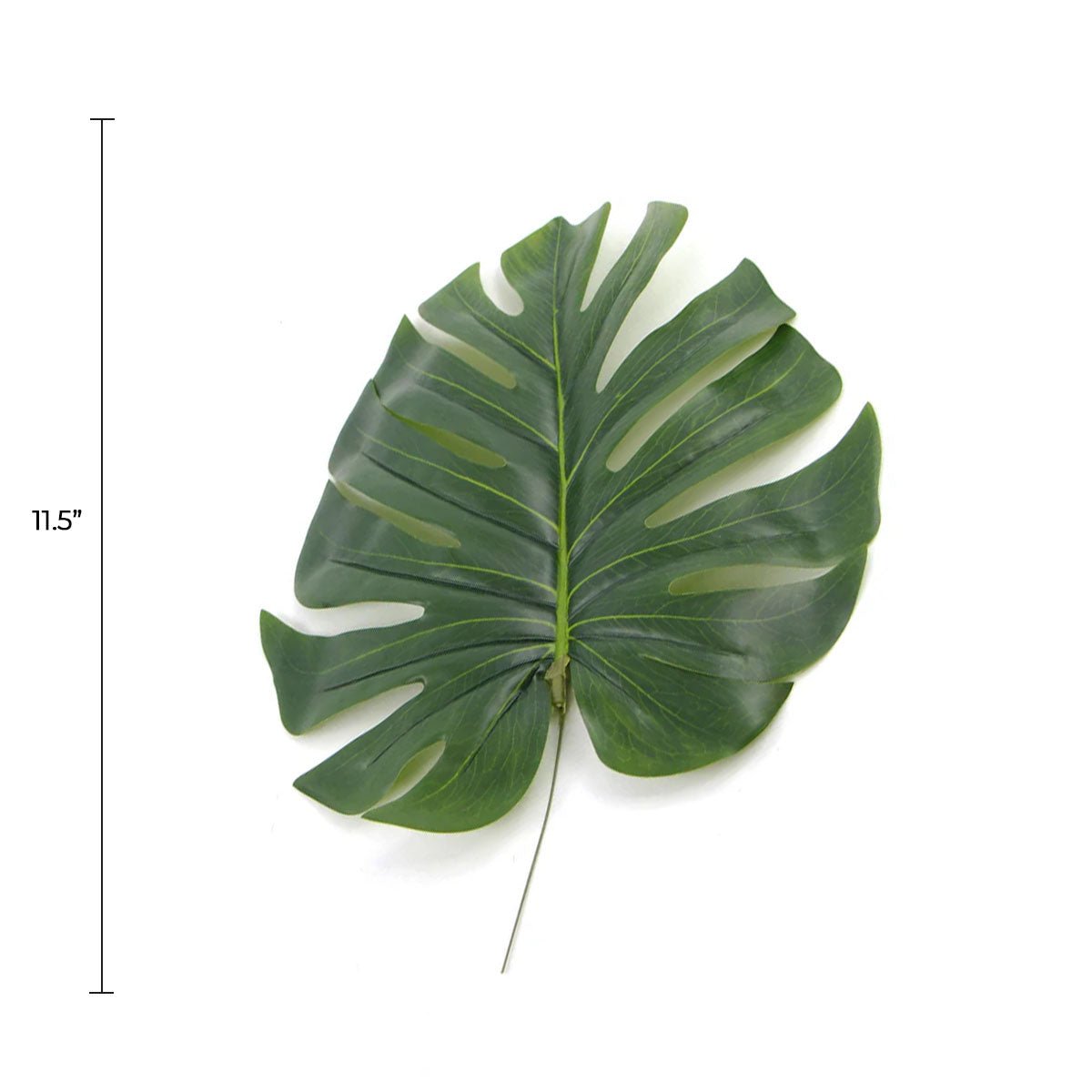 Hoja de filodendro artificial única 11,5"