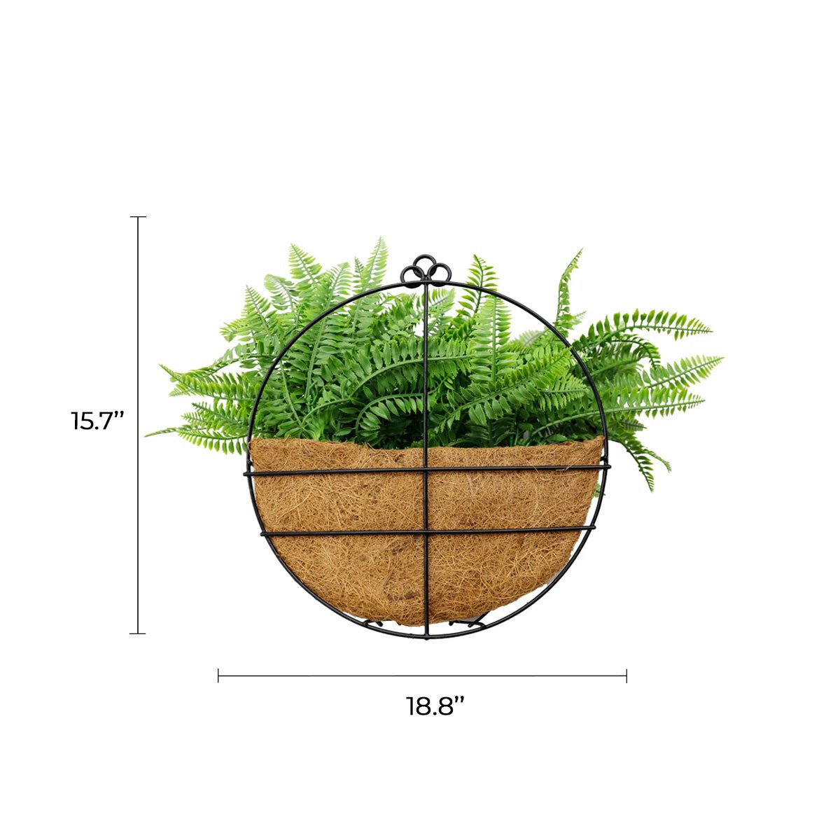 Artificial Hanging Fern Basket – UV Resistant (11.8in x 15.7in | 30cm x 40cm)