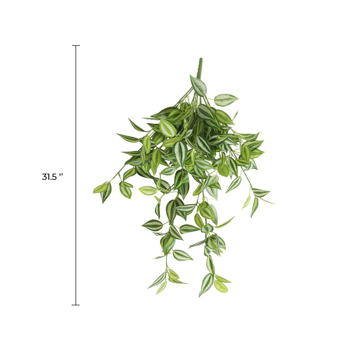 Artificial Philodendron Bush / Wandering Jew – 31.5" Hanging Realistic Greenery (set of 10)
