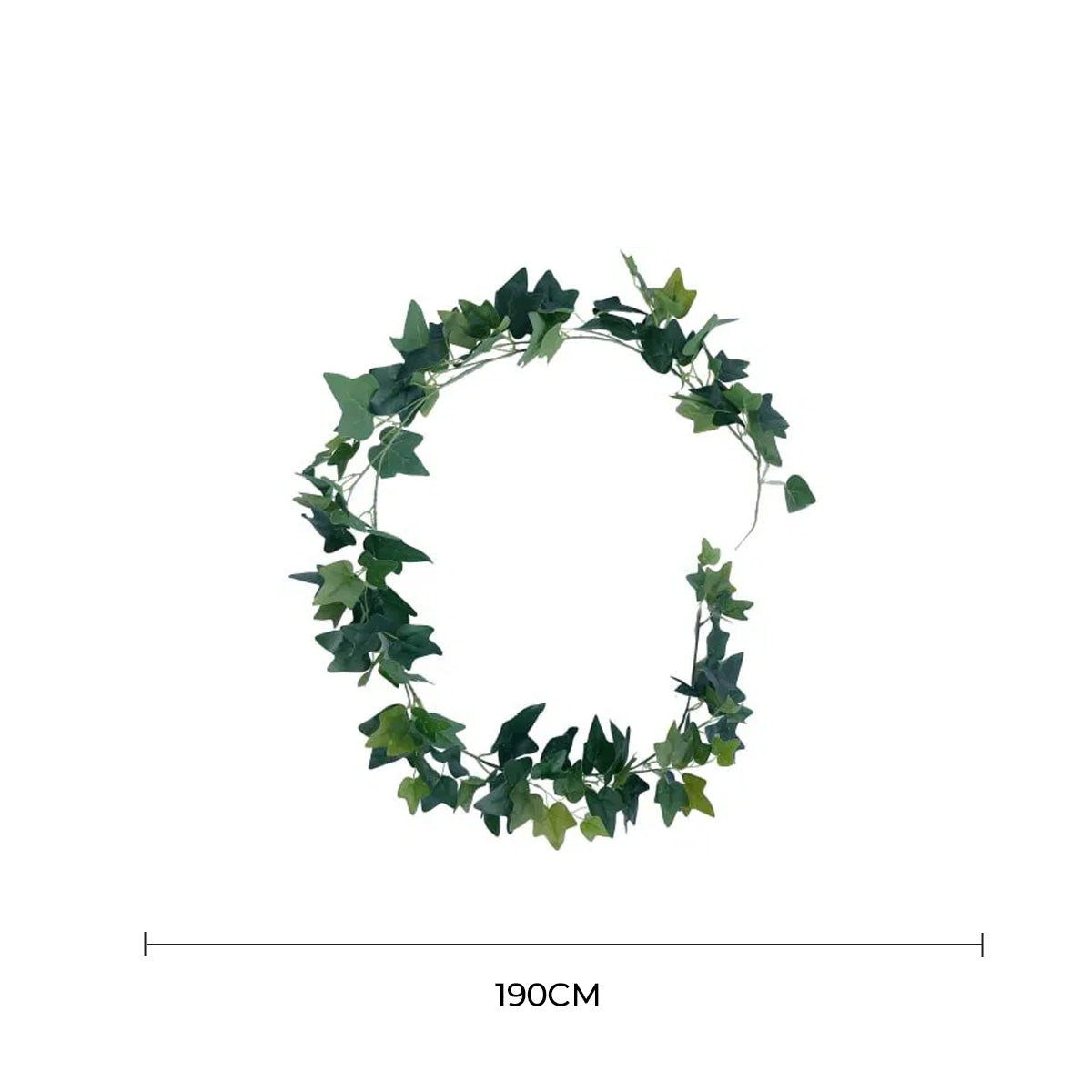 Artificial Veined Ivy Garland – 74.8" (190cm) Lifelike Cascading Greenery (Set of 10)