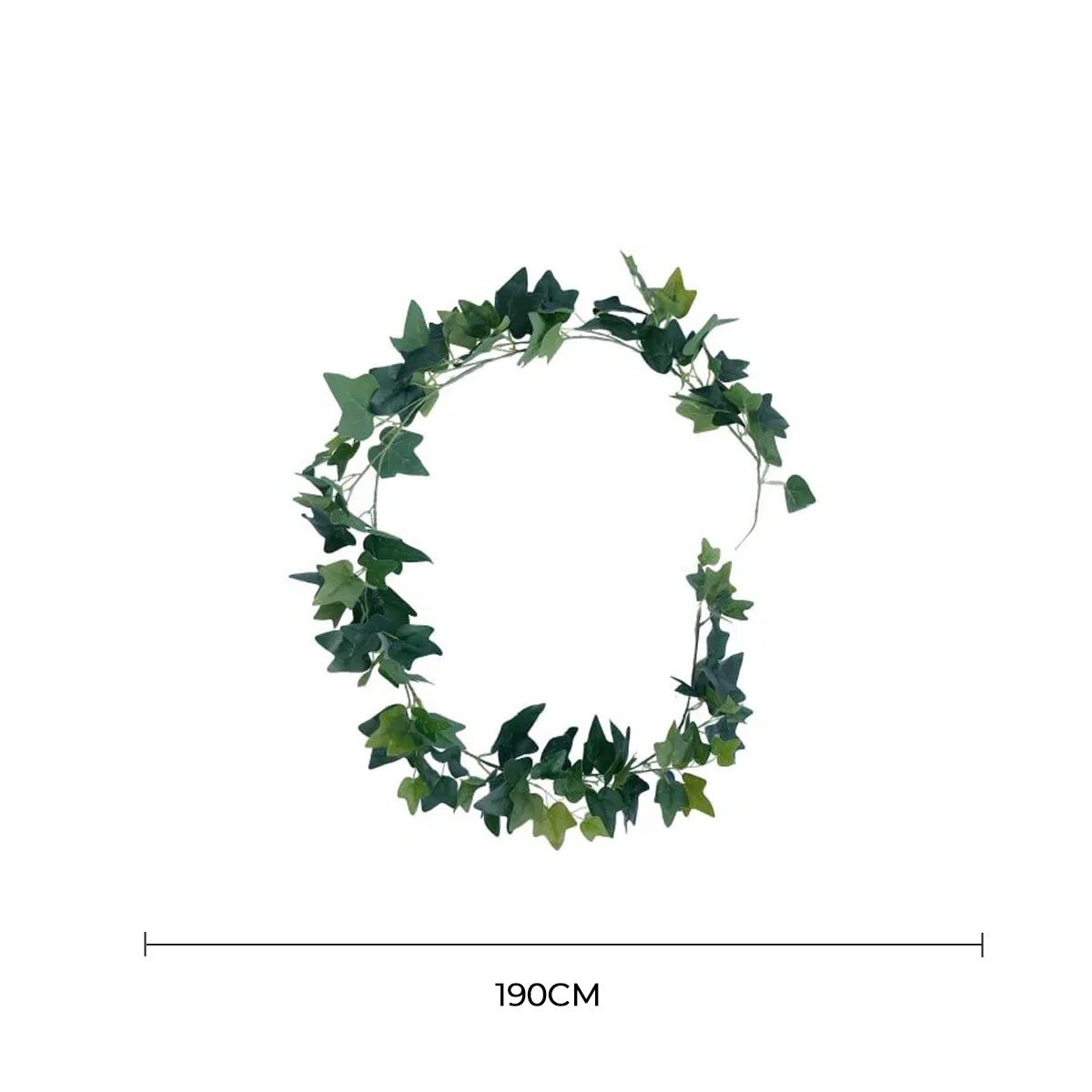Veined Ivy Garland Artificial Hanging Plant Set of 10 74.8in