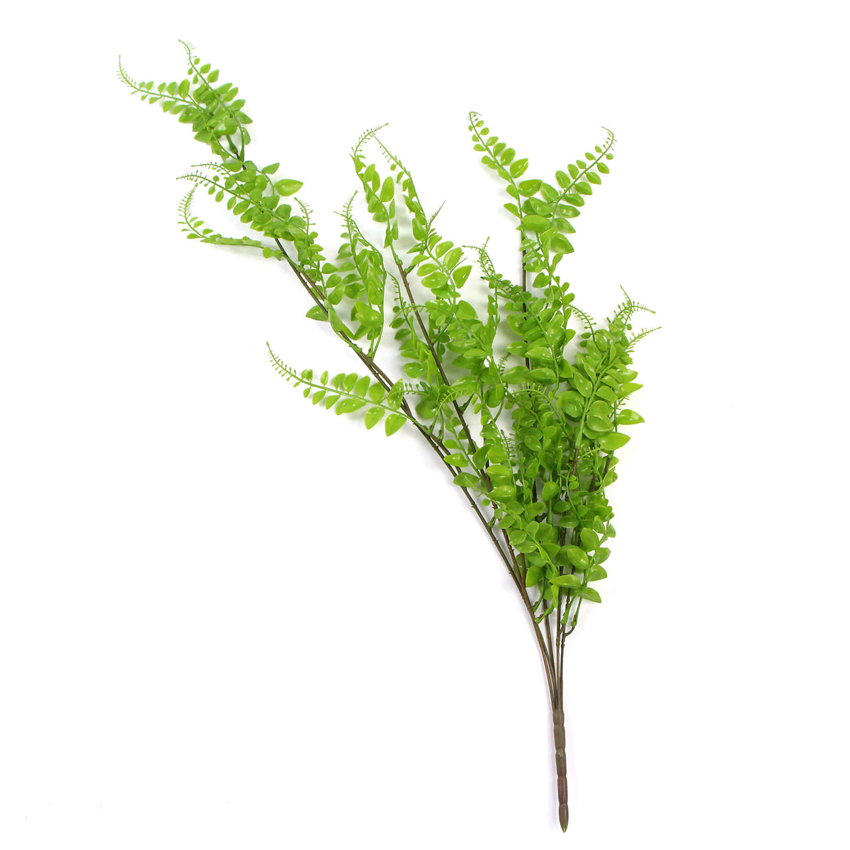 Light Green Button Fern Artificial Hanging Plant 31in – UV Resistant, Non Fire Resistant Artificial Hanging Plants & Bushes