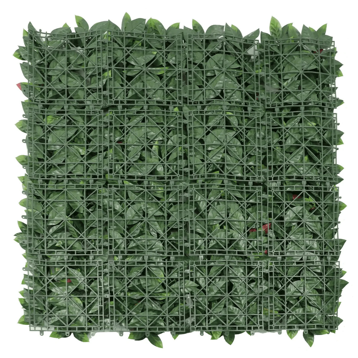 Photinia Artificial Vertical Garden Green Wall Panel 40×40in 11 SQ FT – UV Resistant – Commercial Grade (Designer Plants…