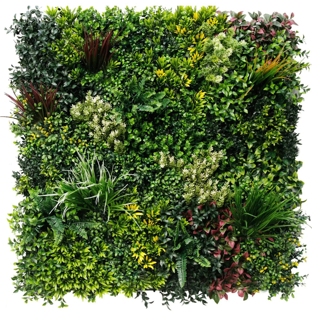 Evergreen Triptych Artificial Vertical Garden Green Wall Panel Set of 3 33 SQ FT – UV Resistant – Commercial Grade (Designer…