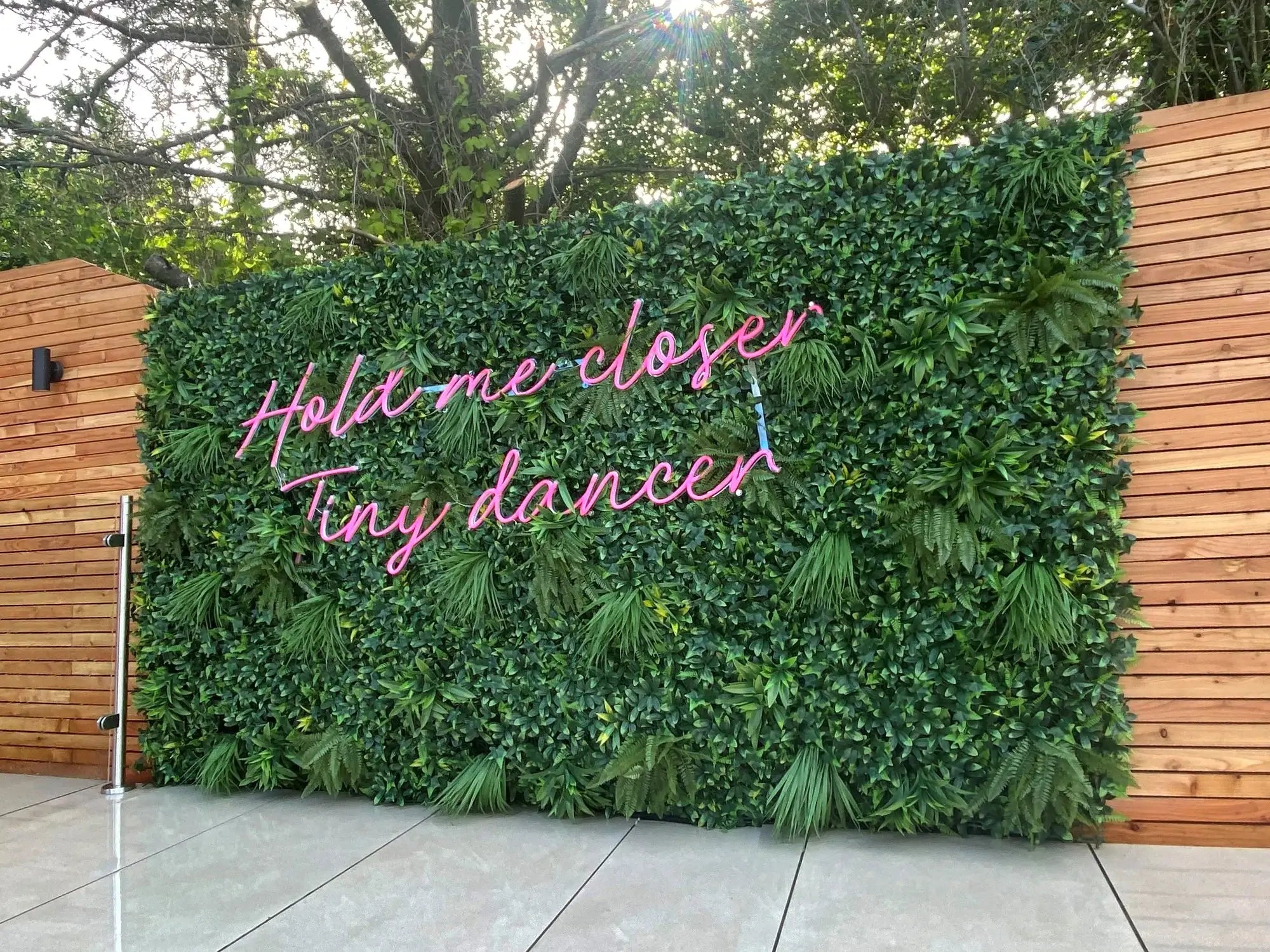 Green Tropics Artificial Vertical Garden Green Wall Panel 40×40in 11 SQ FT – UV Resistant – Commercial Grade