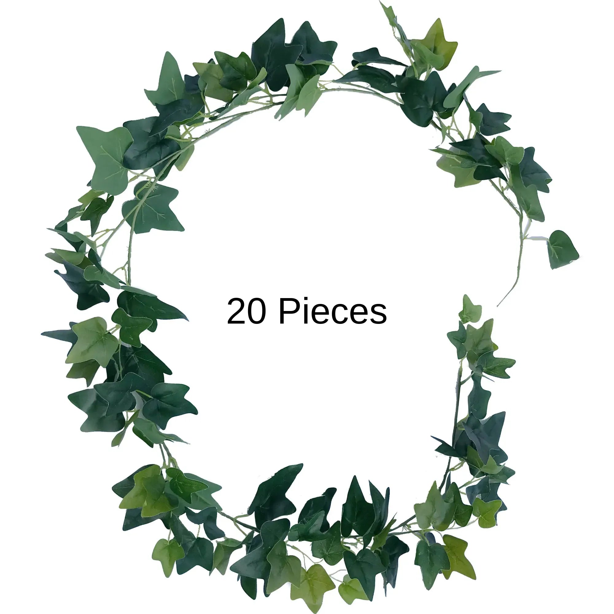 Lifelike Ivy Garland Artificial Hanging Plant 20 Pieces 75in by Designer Plants USA