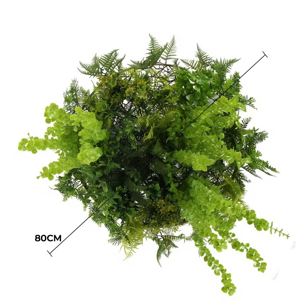 Imitation Gold Artificial Hanging Green Wall Disc 32in – Limited Edition – UV Resistant (Designer Plants USA) — view 4 of 8