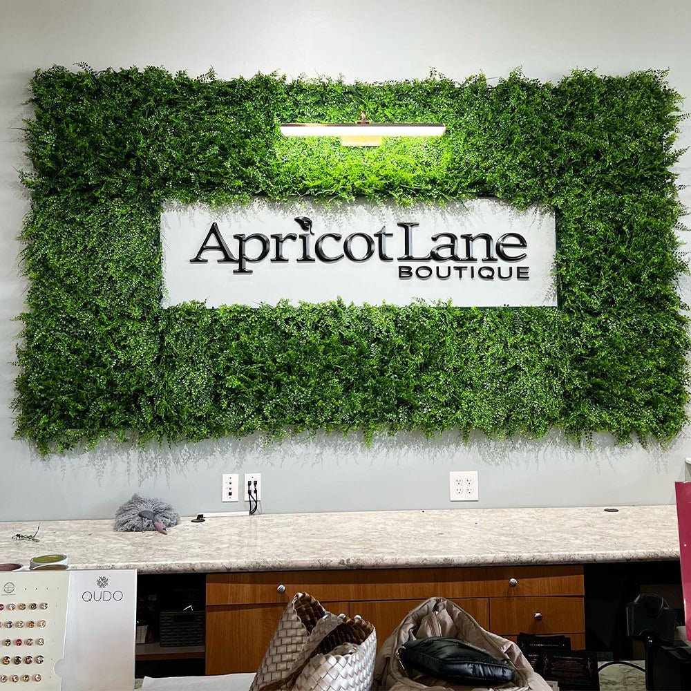 Lush Fern Vertical Garden Wall in ApricotLane Boutique