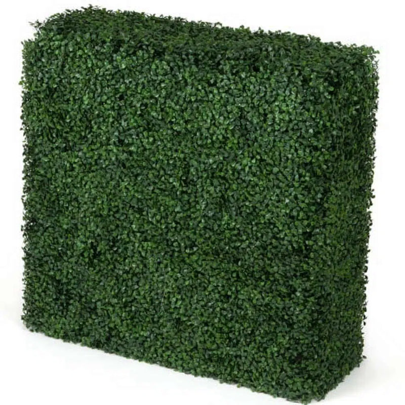 Portable boxwood hedge, UV resistant.