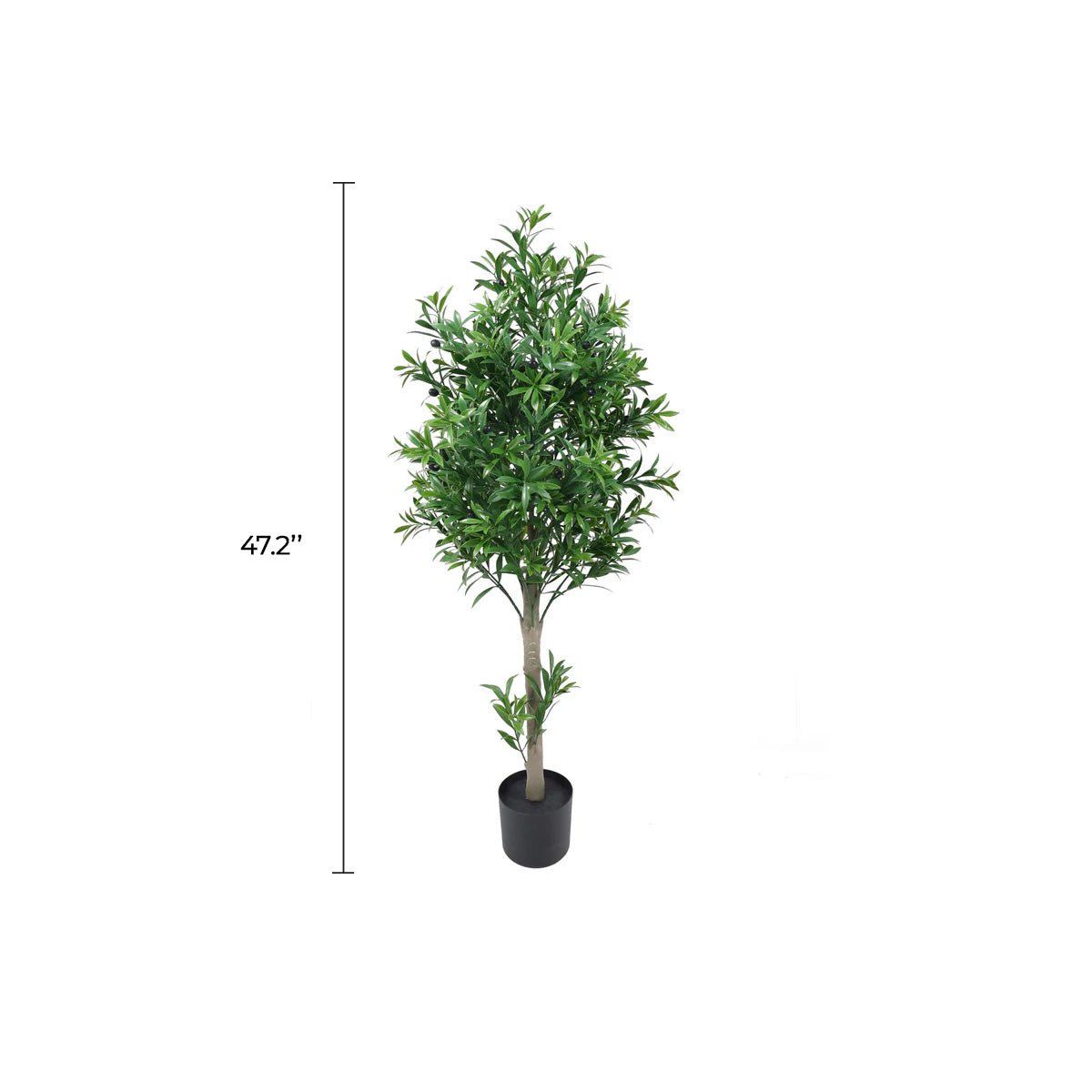 Olive Artificial Tree 47.2in – UV Resistant — Artificial Tree from Designer Plants USA