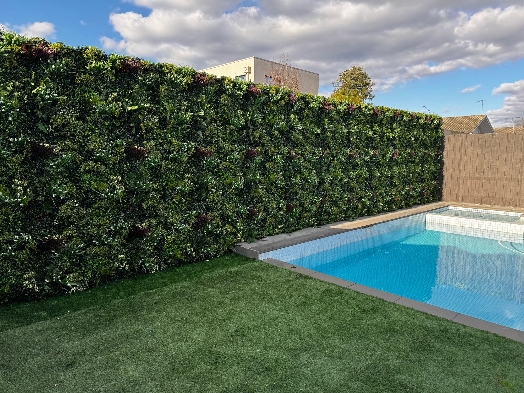 Lush Spring Artificial Vertical Garden Green Wall Panel 40×40in 11 SQ FT – UV Resistant – Commercial Grade