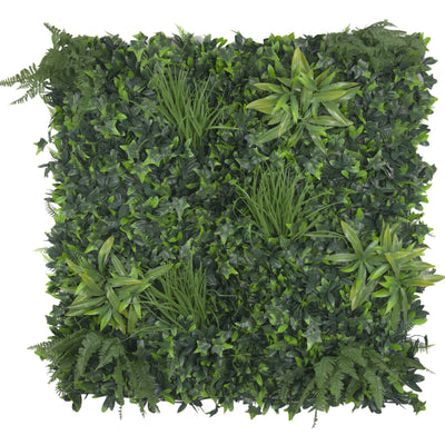 Luxury Green Tropics Artificial Living Wall /  Green Wall 40" x 40" 11SQ FT Commercial Grade UV Resistant