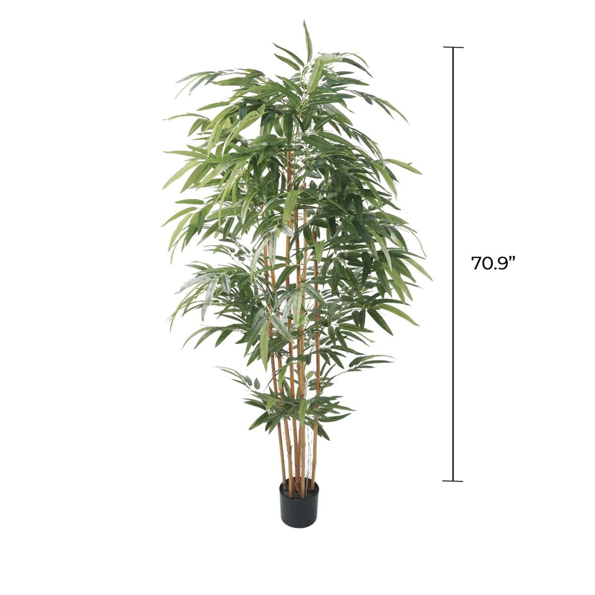 Potted Bamboo Natural Trunk Artificial Tree 70.9in — Artificial Tree from Designer Plants USA