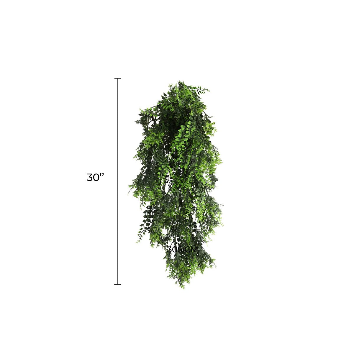 Mediterranean Fern Vine Artificial Hanging Plant 8.6×30in – NFPA701 Fire Rated – UV Resistant — Artificial Hanging Plants &…