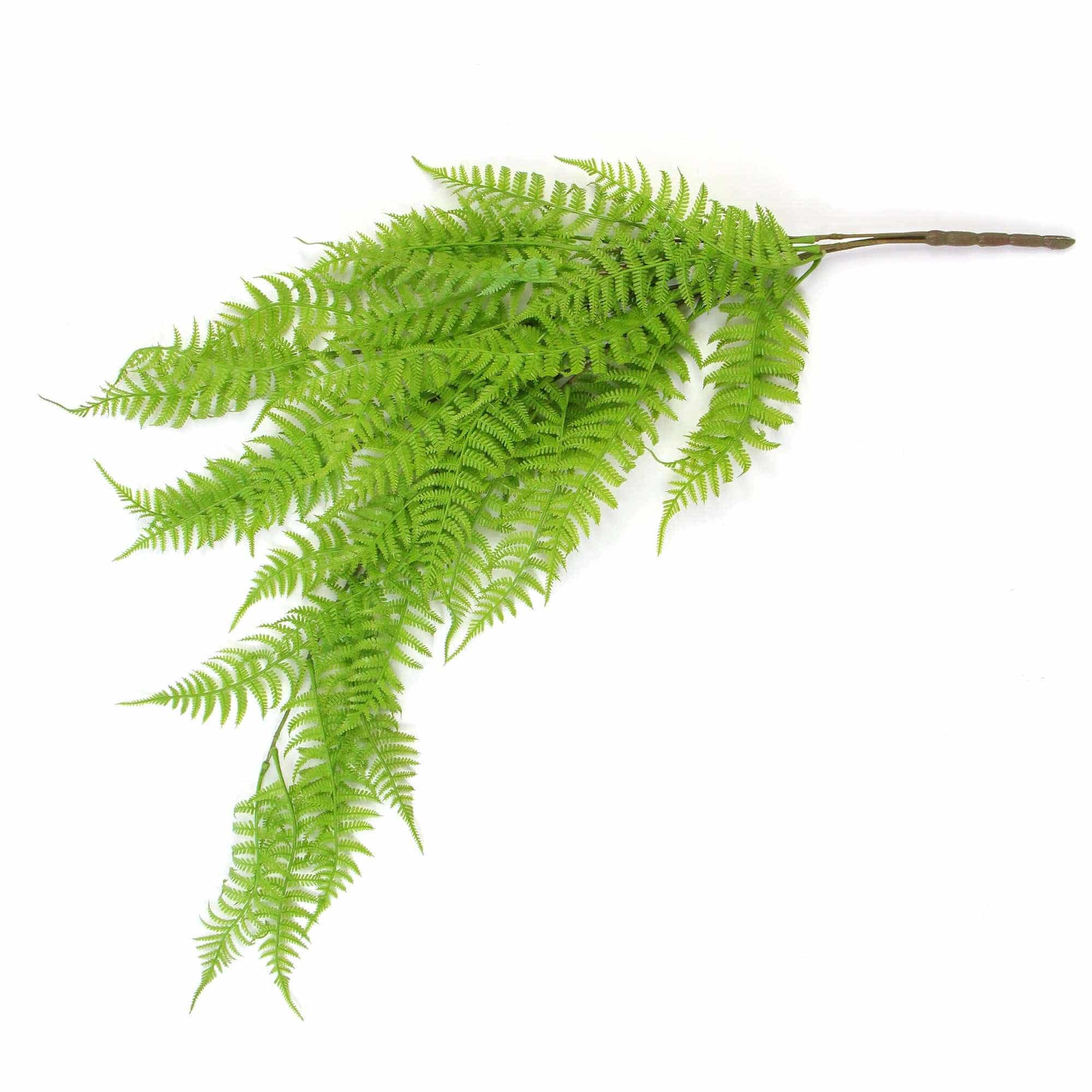 Fresh Green Boston Fern Artificial Hanging Plant 31in – UV Resistant